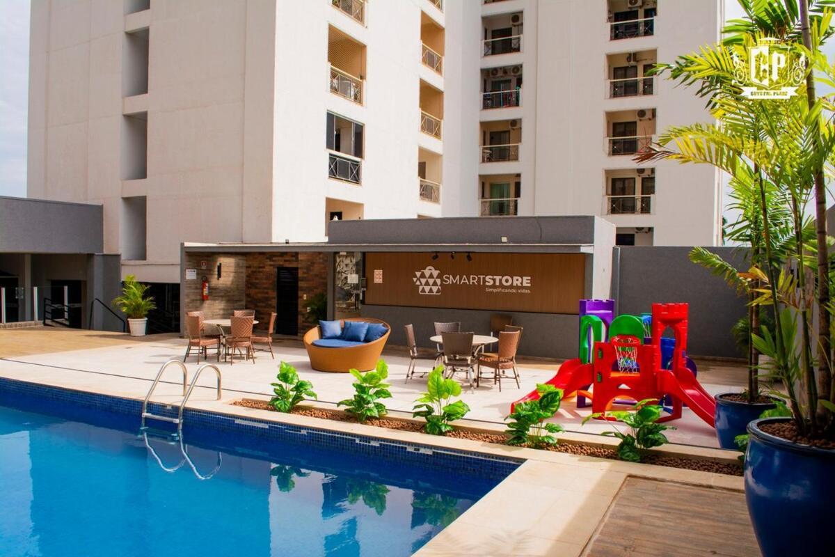 Elegancia & Conforto Flat Mobiliado Goiania Ngoại thất bức ảnh