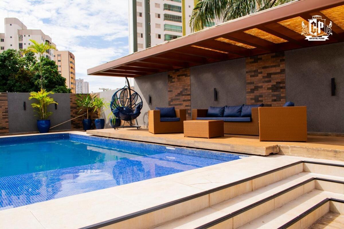 Elegancia & Conforto Flat Mobiliado Goiania Ngoại thất bức ảnh